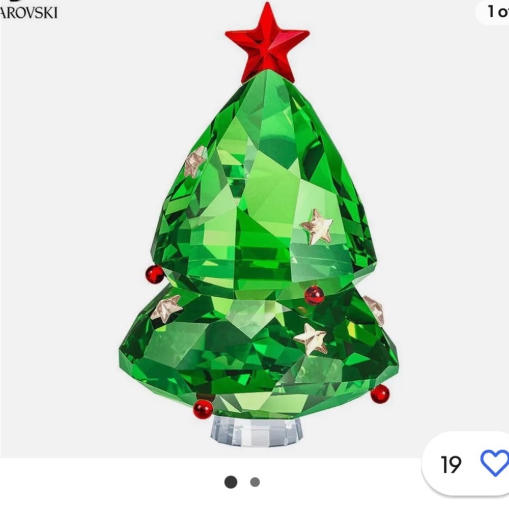 Swarovski green Christmas tree